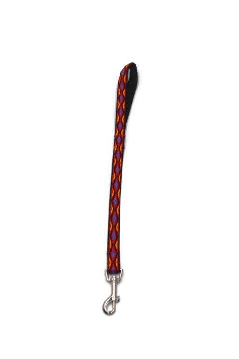 A-484 Pejcz dla psa, taśma podwójna Romb 20mm/50cm A-484 Pejcz dla psa, taśma podwójna Romb 20mm/50cm